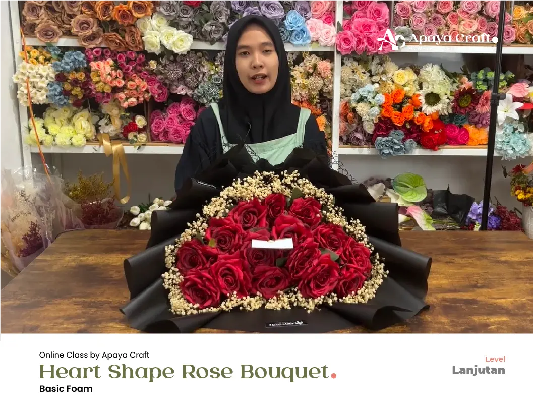 Hearth Shape Wedding Bouquet
